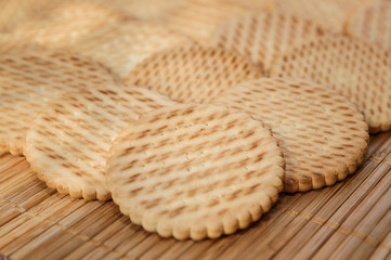 delicious cookies close-up as background