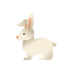 Bunny rabbit farm animal vector illustration graphic design