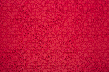  Red abstract background of many woven red threads 