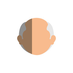 grandfather avatar character icon vector illustration design