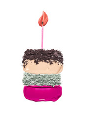 Birthday cake concept