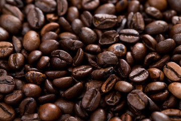 Brown coffee bean texture