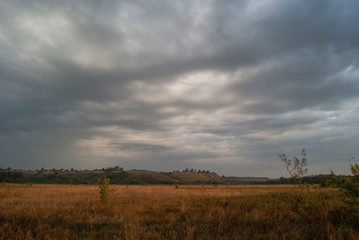 Obraz premium Ragged clouds. Spindrift clouds.