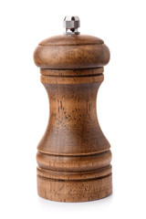 Front view of wooden peppermill