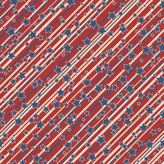 American stars and stripes pattern