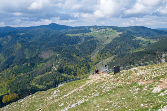 Viewing platform in Rhodope mountains