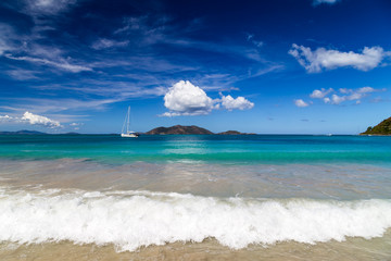 Obrazy na Szkle  Cudowne wymarzone plaże na Tortoli. Karaiby