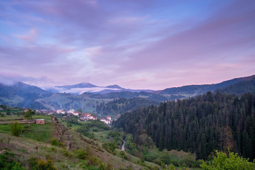 Obraz premium Sunset over Yagodina