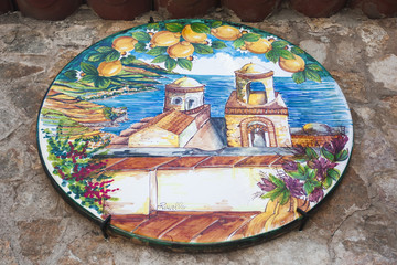 Exhibition of ceramic products in the "Amalfi Coast" Italy