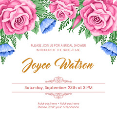 Reto bridal shower invitation