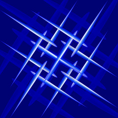 Abstraction on the theme of crystallization. Atomic reaction to the decomposition of crystals
