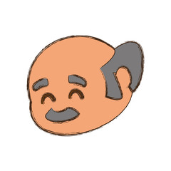 Grandfather adult elder cartoon icon vector illustration graphic design