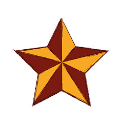 Star shape symbol icon vector illustration graphic design