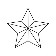 Star shape symbol icon vector illustration graphic design
