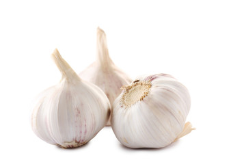 Garlic isolated on a white background
