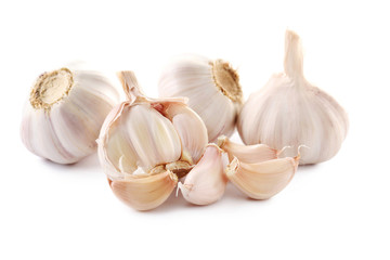 Garlic isolated on a white background