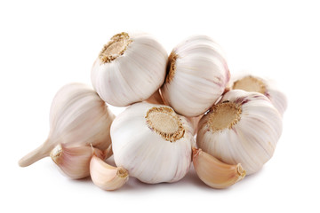 Garlic isolated on a white background