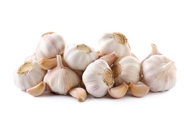Garlic isolated on a white background