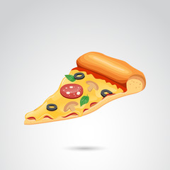 Pizza vector icon.