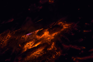 Hot coals