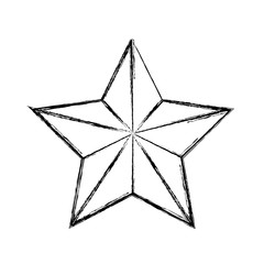 Star shape symbol icon vector illustration graphic design