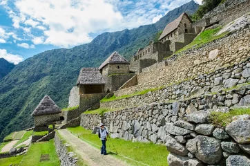 Crédence de cuisine en verre imprimé Machu Picchu Machu Picchu, Pérou