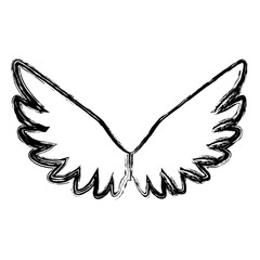 Holy spiritual angel icon vector illustration graphic design