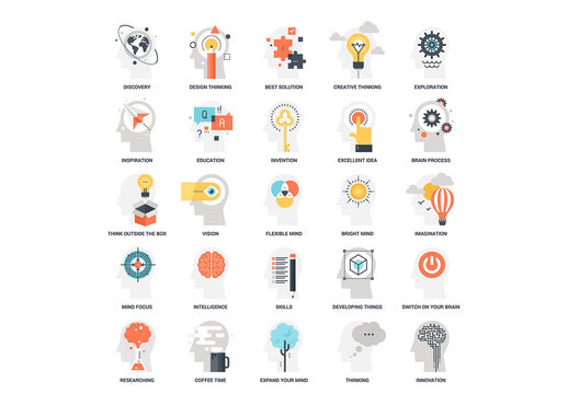 25 Mental Process Icons 9