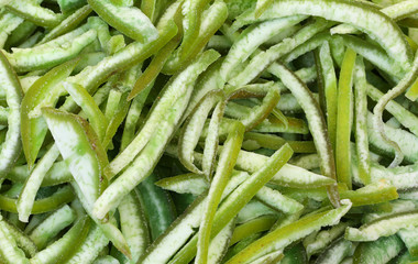 background of slices of dried pomelo