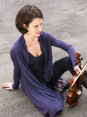 Orchestermusikerin macht Pause