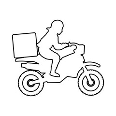 Fototapeta na wymiar Enduro motorcycle silhouette icon vector illustration graphic design