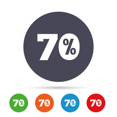 70 percent discount sign icon. Sale symbol.
