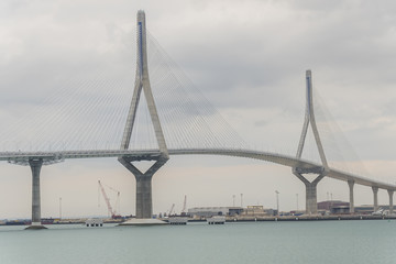 Cadiz new bridge view, called Pepa or the 1812 Constitution, Andalucia, Spain