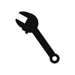 adjustable wrench monkey tool vector icon illustration graphic design