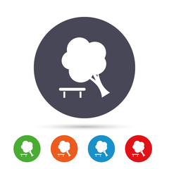 Tree sign icon. Break down tree symbol.