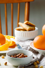 hazelnut orange shortbread.style rustic