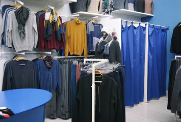 Interior of modern shop in mall