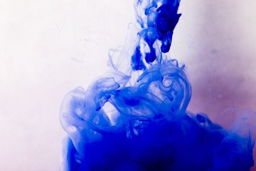 abstraction watercolor Aqua blue color copyspace