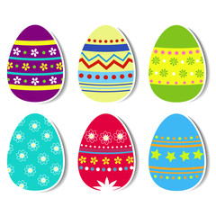 easter eggs with the dropped shadow