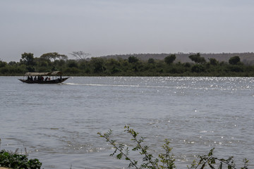 Pirogue on the Niger River - Niger, West Africa