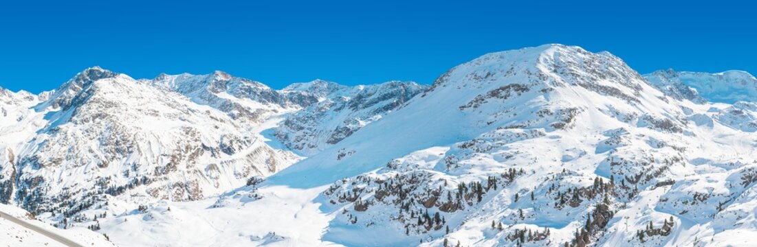 Austria Tirol Serfaus XXL Panorama  Gipfel Schnee Alpen Furgler Kaunertal Gletscher &Ouml;sterreich, Panorama, Gebirgspanorama, &Ouml;sterreich, &Ouml;sterreichisches Urlaubsgebiet, Alpengipfel, Winterurlaub, Ski