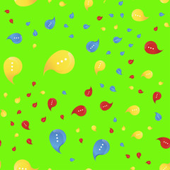 Social communication and chat icon. Vector seamless pattern flat illustration EPS 10