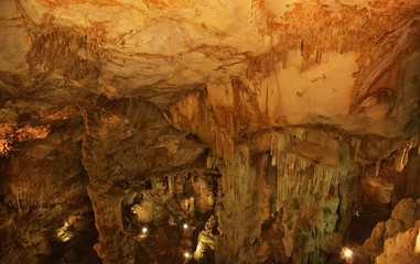 Ispinigoli grotto in Supramonte massif near Dorgali. Sardinia island. Italy