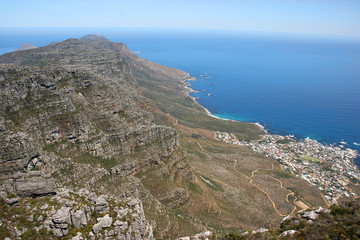 Fototapeta na wymiar View from National Park Table Mountain, Cape Town, South Africa