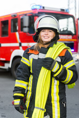 Fototapeta premium Feuerwehrfrau