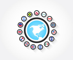 Flags from North America