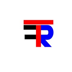 letter TR logo vector