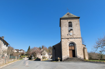 Fototapeta na wymiar Little church in French Limousin