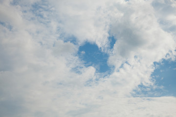 blue sky with cloud, concept of hope, new start, Fresh