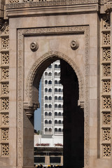 Gates of India, Mumbai. Details of architecture